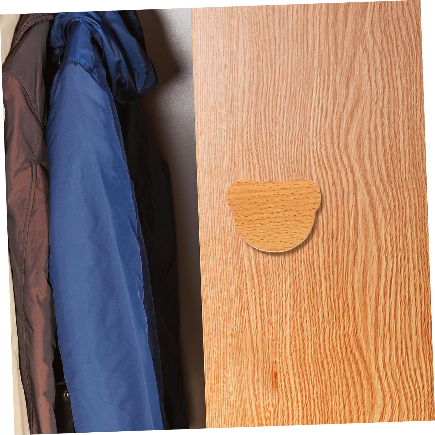 NUOBESTY 4 Set Maniglie Del Pomello Del Comò Costumista Manopole Per Mobile Da Cucina Della Porta Pomelli Per Cassetti Pomello in Legno Di Legno 6 Pezzi*4