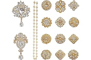 Yhsheen Rhinestone Brooches Crystal Bouquet