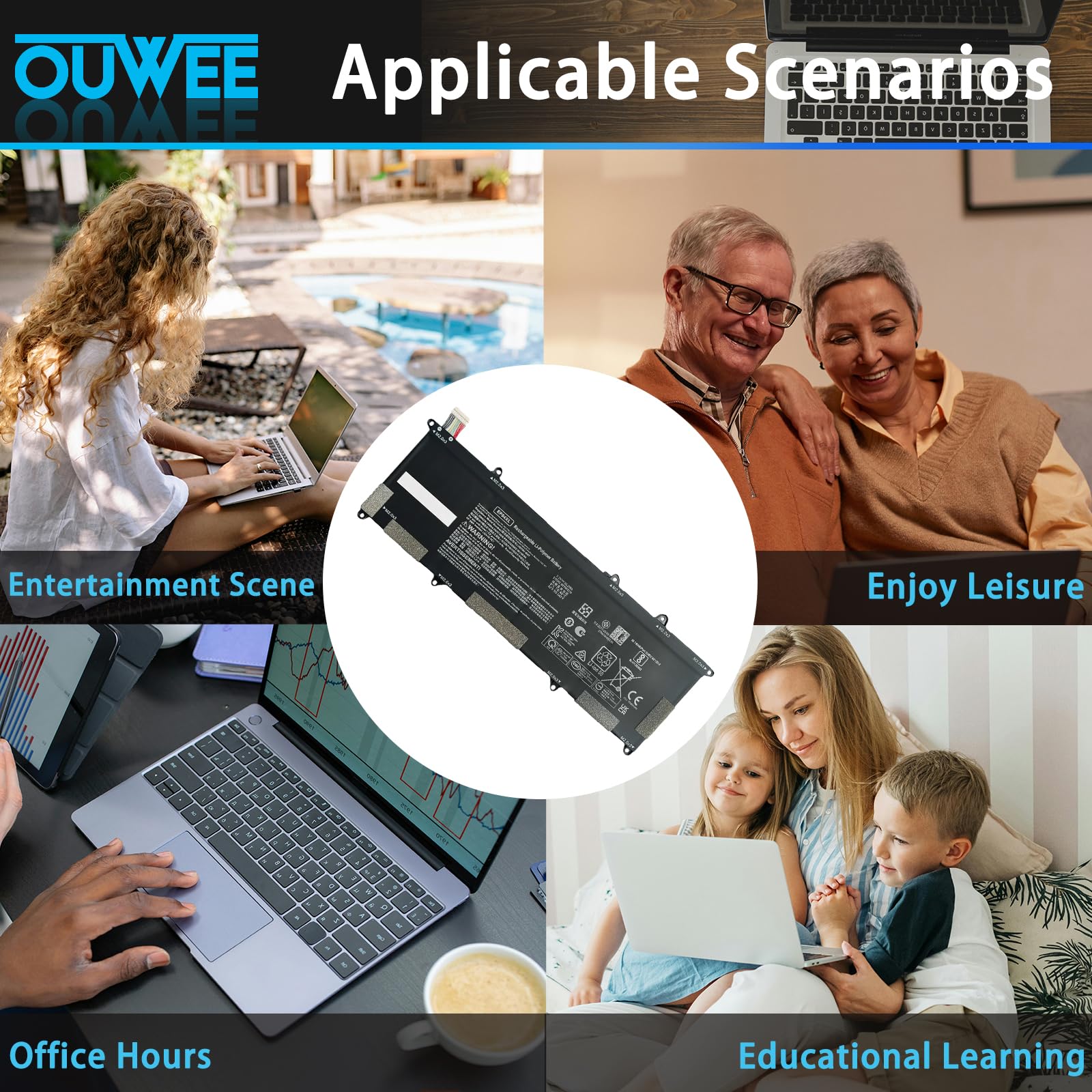 Amazon.com: OUWEE EP04XL Laptop Battery Compatible with HP