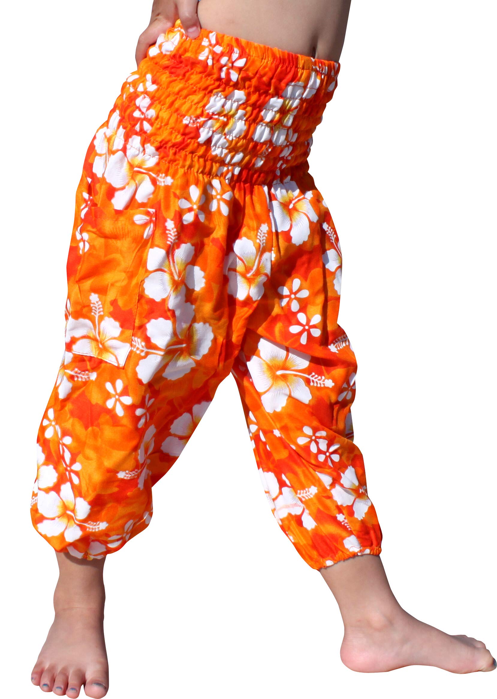 Full Funk Rayon Smock Waist Child Lounging Comfortable Elephant Aladdin Pants