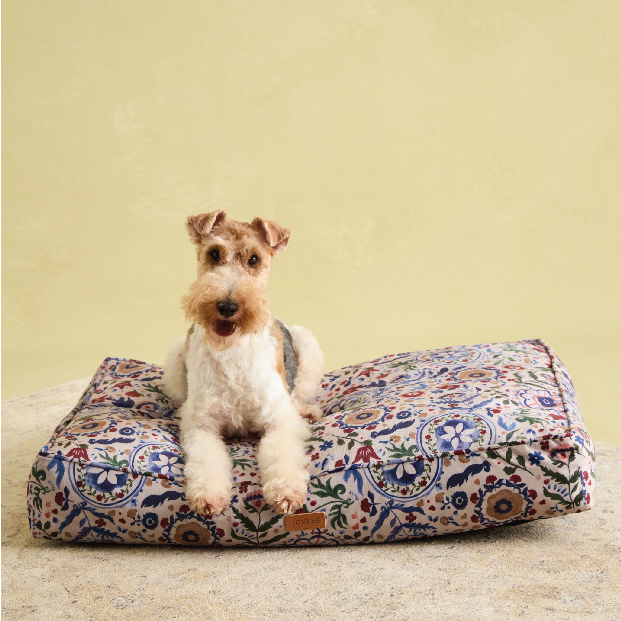 Rosewood x Joules Festival Floral Mattress for Dogs, Medium Dog Bed, Thickly Padded, Non-Slip Base, Washable, Luxury Pet Bed for Medium Dogs