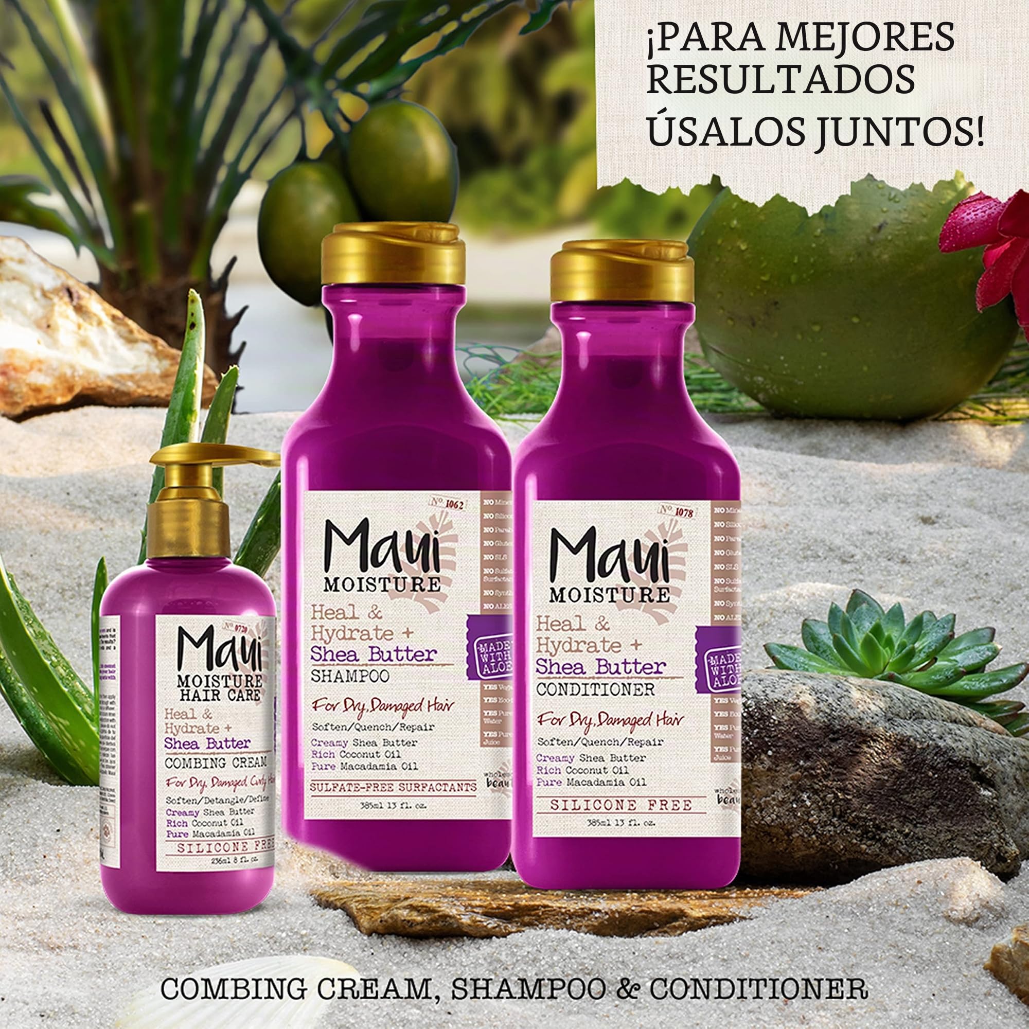 Maui Moisture Heal & Soda + Burro di Karité Capelli Maschera, 12 Ounce
