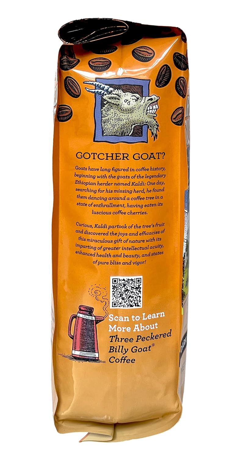 Raven's Brew Coffee High Caffeine Coffee Dark Roast Whole Bean – Three Peckered Billy Goat 2-pack of 12oz - Image 6