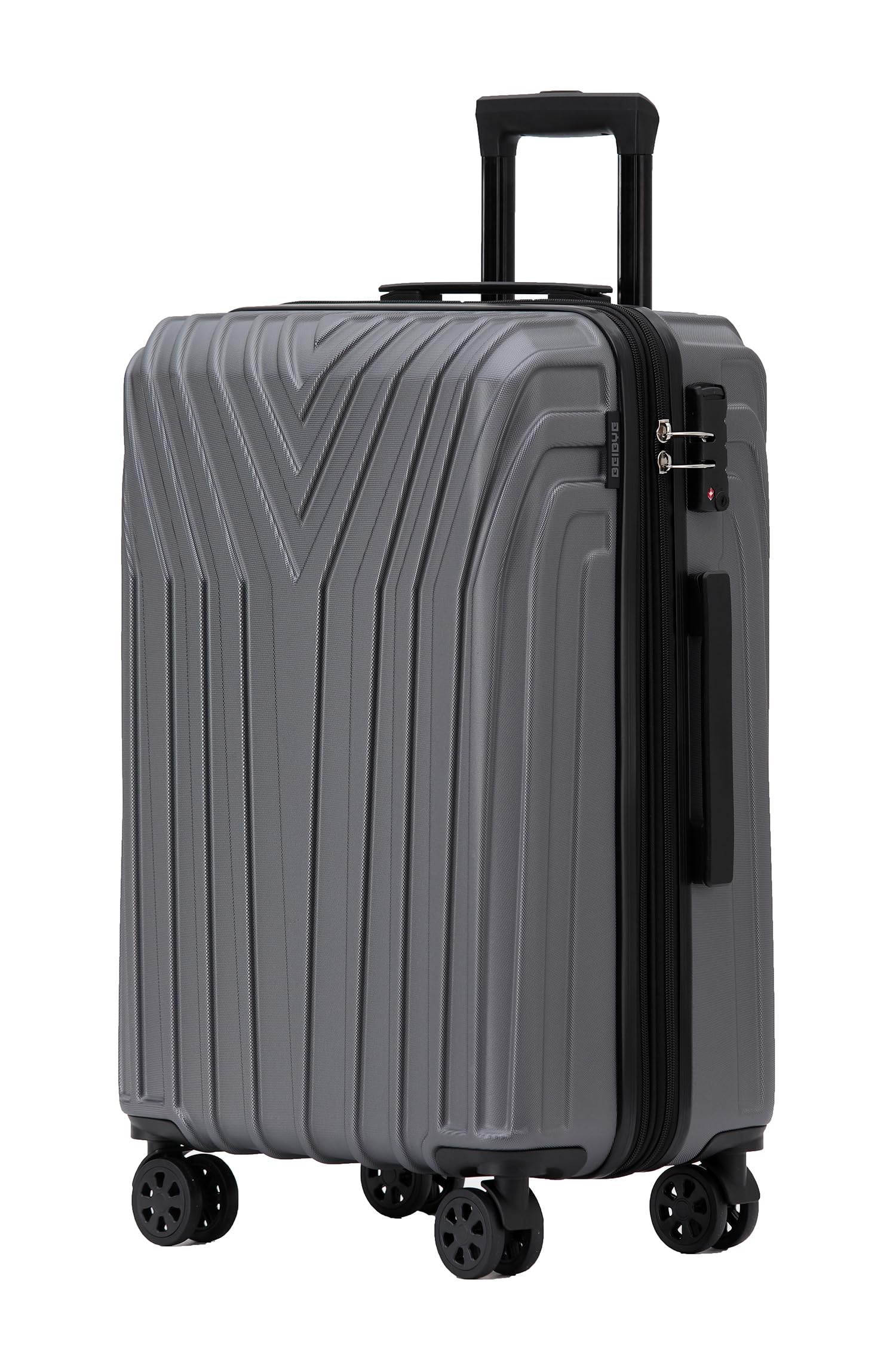 BEIBYE 3-teiliges Kofferset Hartschale, Reisekoffer mit TSA-Schloss, 4 Zwillingsrollen und Teleskopgriff, Erweiterbar bei Größe XL und L (M ohne Erweiterung), Trolley Koffer Set