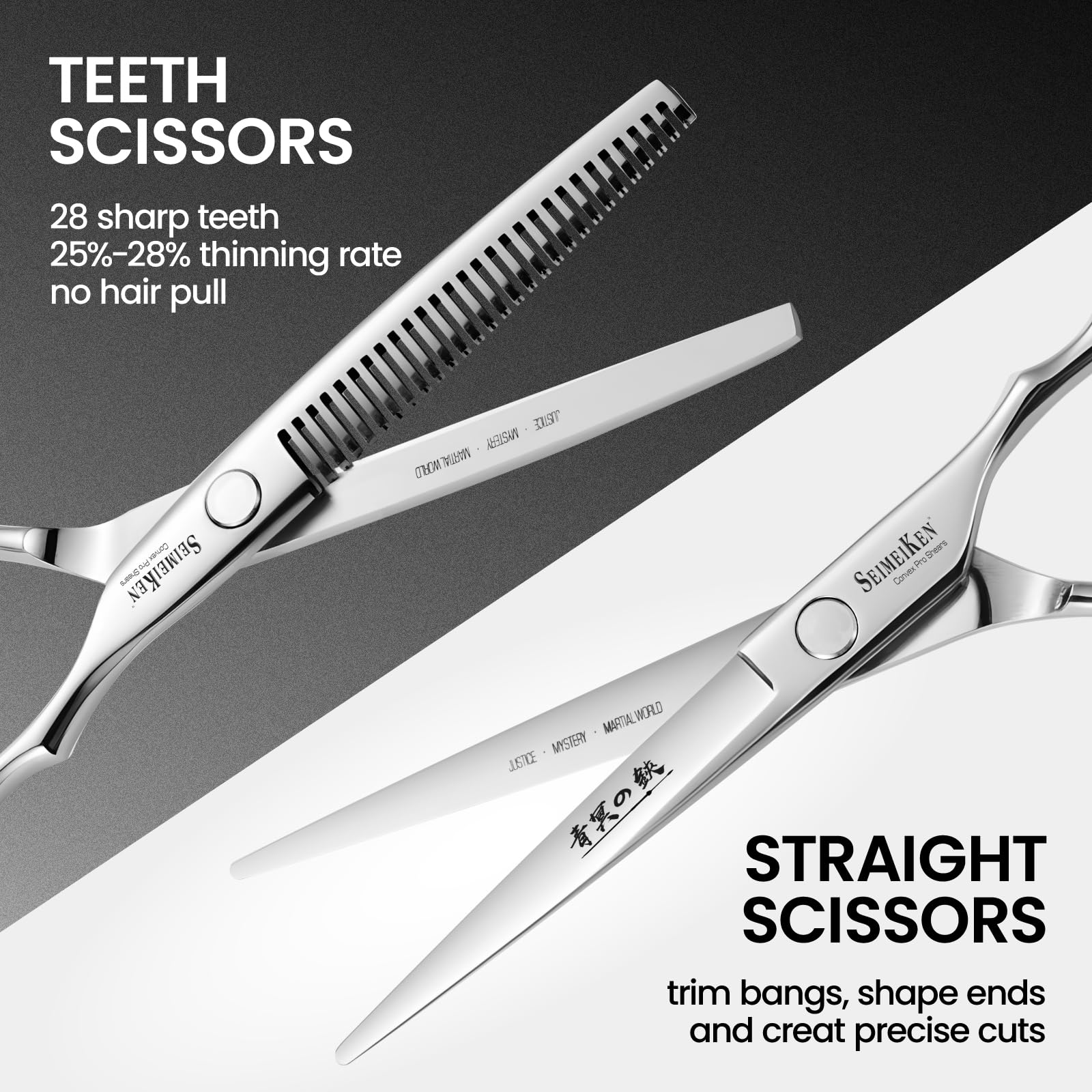 Amazon.com : SEIMEIKEN Hair Cutting Scissors Kit, 6