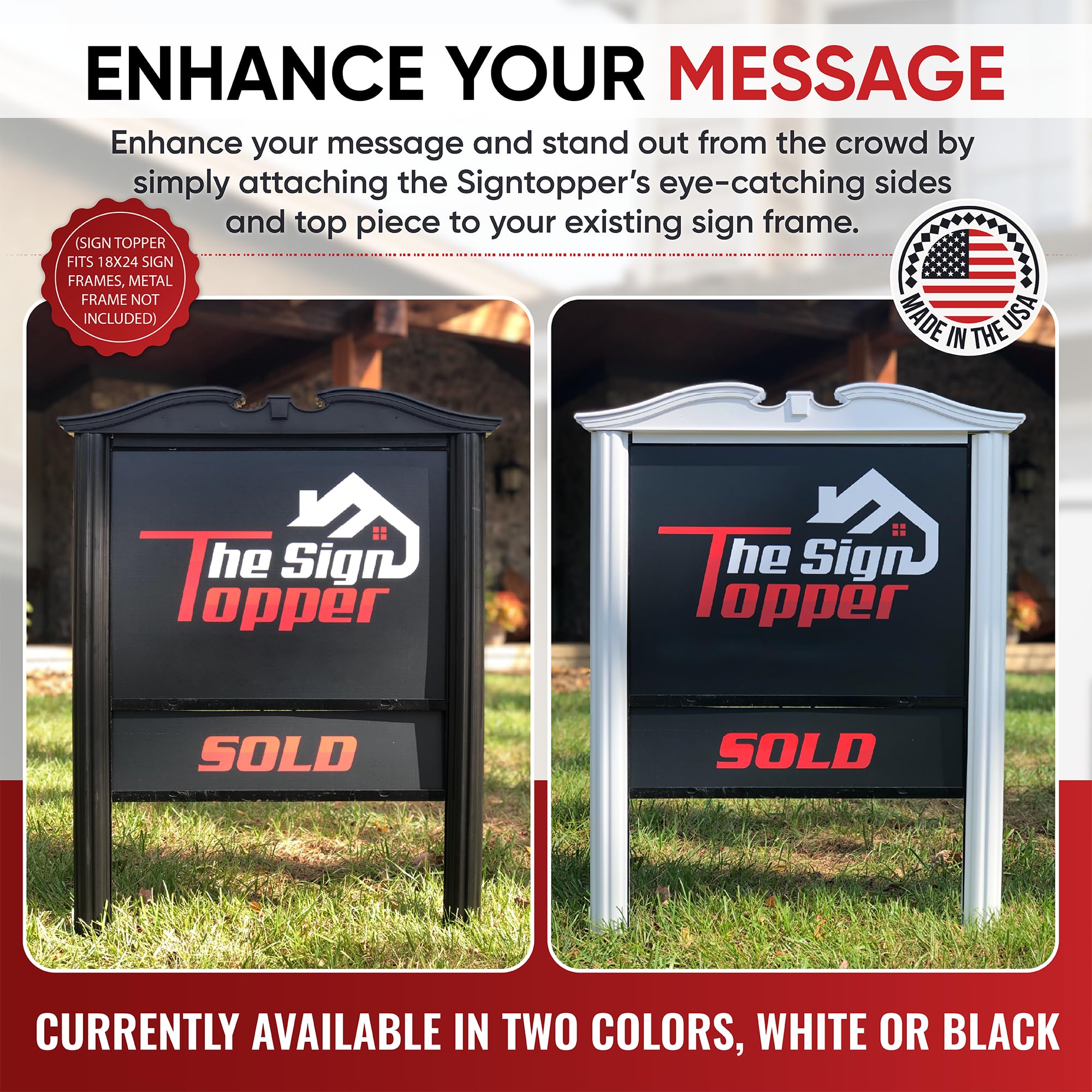 Amazon.com: The Sign Topper Yard Sign Holder Upgrade for 18