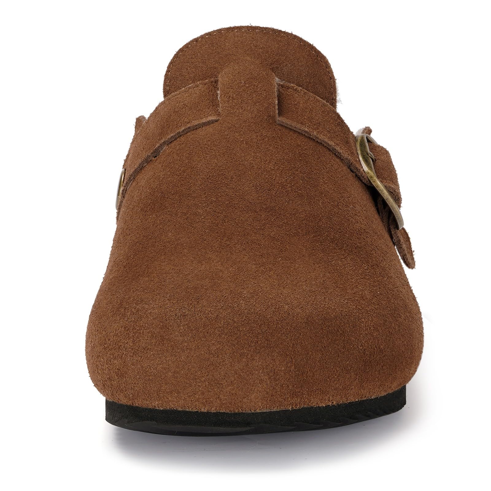 Dokela Pantofole Uomo Donna Invernali in Chiuse Ciabatte in Pelle Zoccoli e Sabot in Sughero Suola Scarpe Calde e Comode 36-48