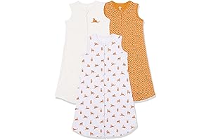 Amazon Essentials Unisex Cotton Sack Baby Sleeping Bag, 3-Pack
