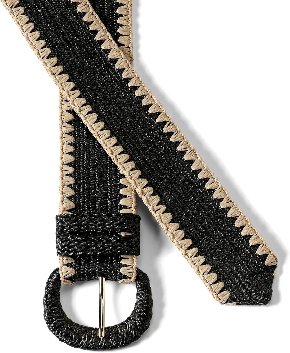 Lands' End Women's Stretch Raffia Belt