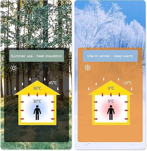 Miniatura 3 de Película de privacidad 100% opaca para protección solar, control de calor, anti UV, película aislante de papel de aluminio, absorción de ventosa, no