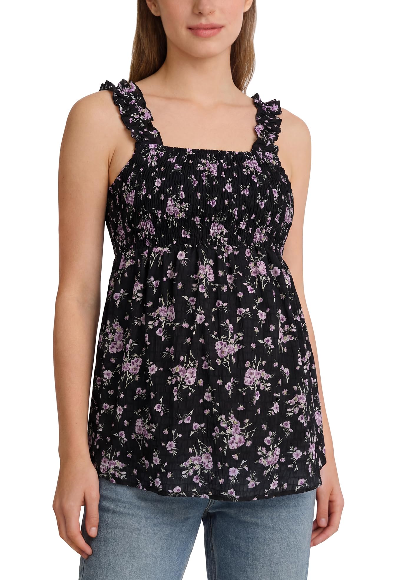 FEOYA Débardeur Maternité D'été Gilet à Bretelles Spaghetti Chic et Élégant sans Manche Haut Femme Léger Respirant Encolure Carrée S-XXL