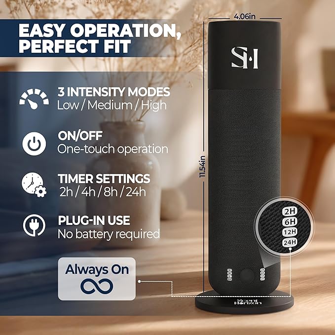 Difusor de Aromas Eléctrico Sin Agua SCENTHORIZON Negro miniatura 2