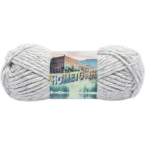 Lion Brand Yarn 135-225 Hometown Yarn, Springfield Silver (1 Skein)