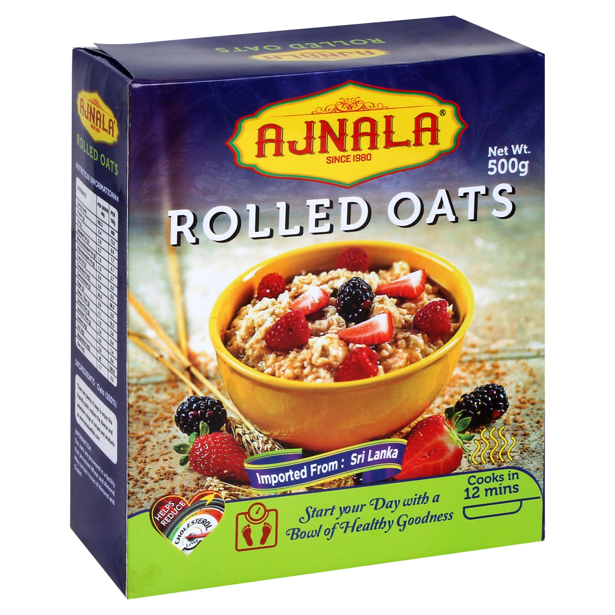 Buy Ajnala Gluten Free Instant, Steel Cut, Rolled Oats High in Fibre