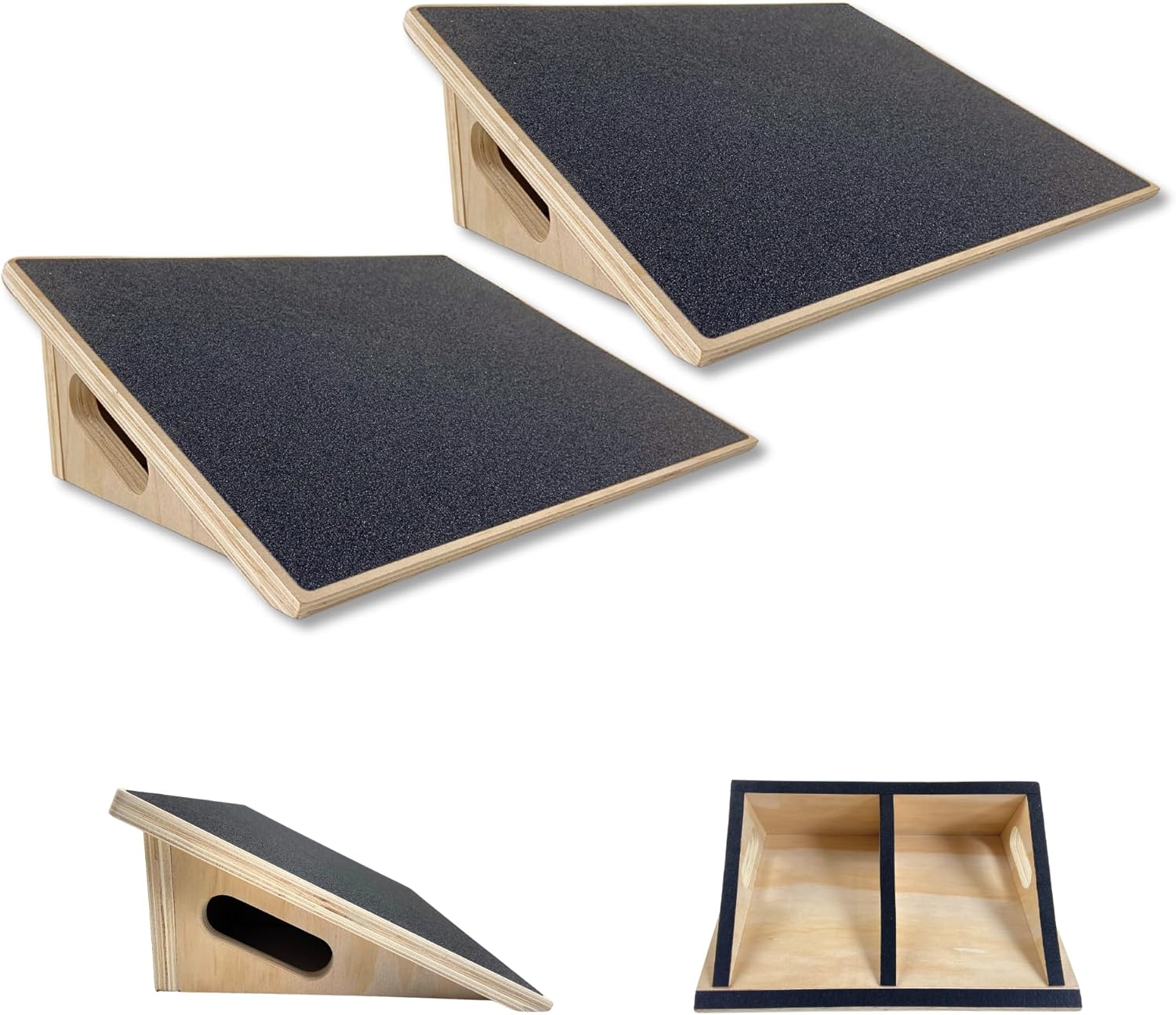 Premium 25 Degree Slant Board for Knees Over Toes, Slant Board for Squats, Incline Squat Board, Physical Therapy and Rehabilitation, Calf Stretcher for Improves Knee Health