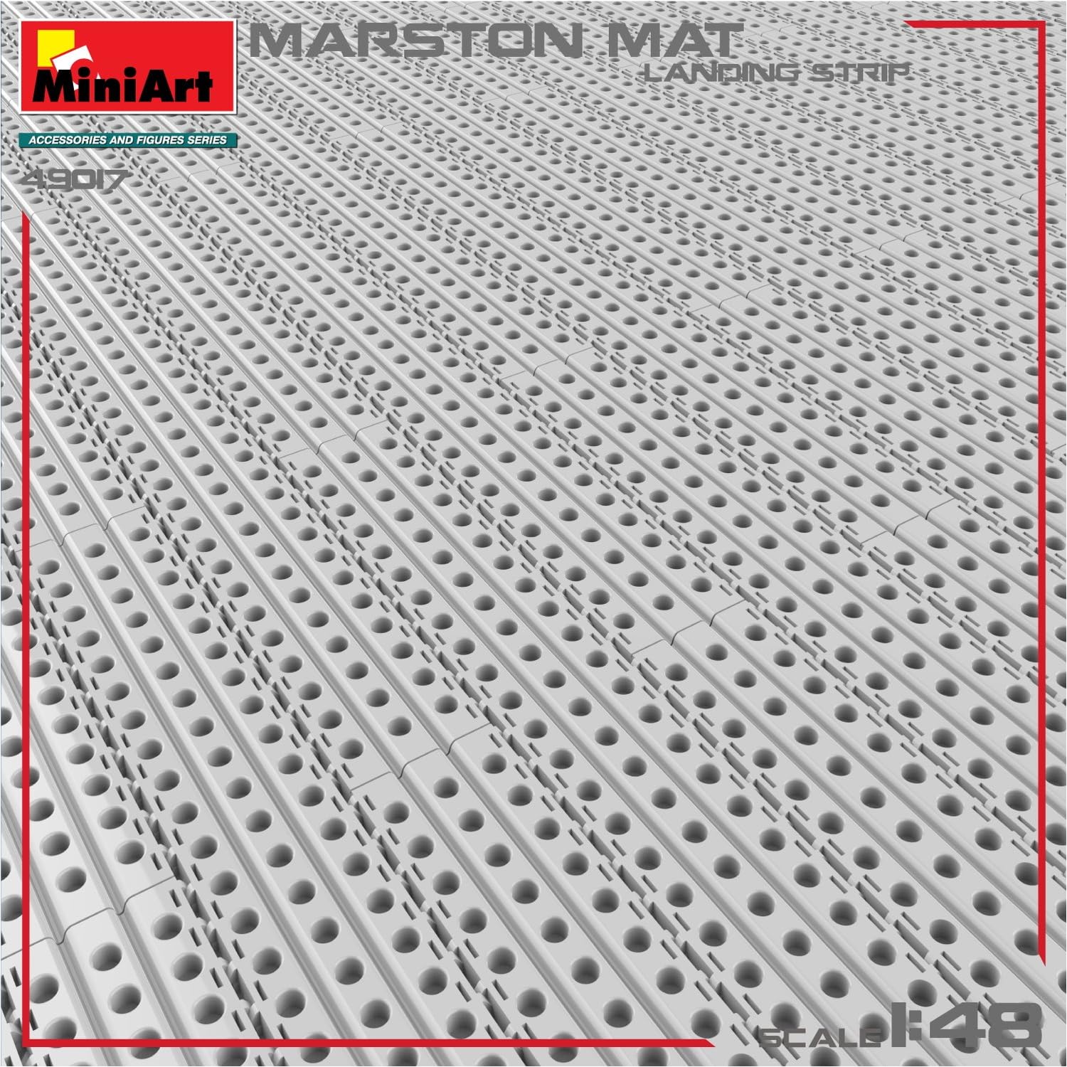 MiniArt 49017 1:48 Marston Matte Landebahn - originalgetreue Nachbildung, Modellbau, Plastik Bausatz, Basteln, Hobby, Kleben, Modellbausatz, Zusammenbauen, unlackiert