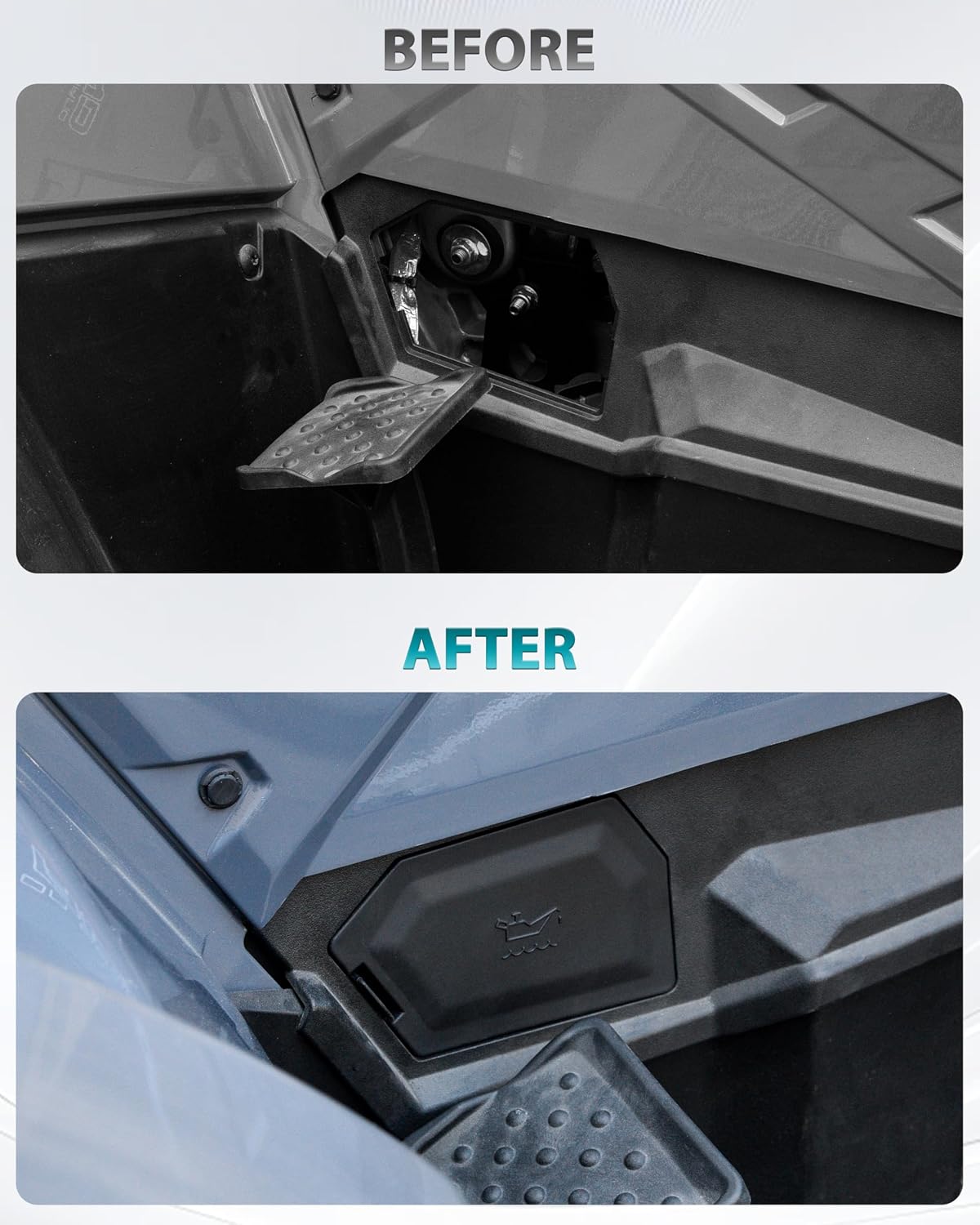 Access Panel Compatible with Polaris Sportsman 570 450 Touring 2018-2026, Right Oil Filler Cap Access Cover for Sportsman 570 450 Touring 2018+ Accessories, Replace #2637041-070