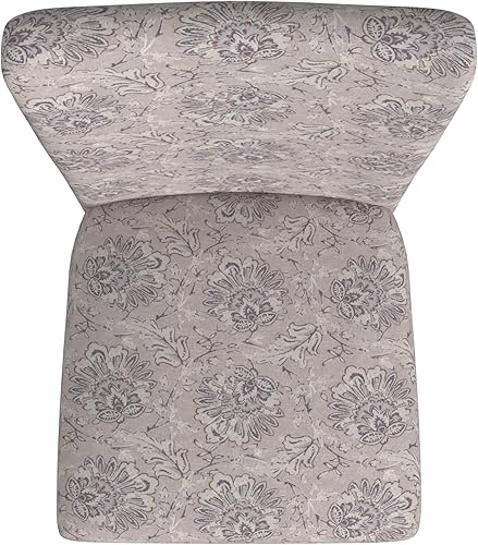 Miniatura 7 de HomePop Silla de comedor clásica Parsons - Estampado floral artístico de lino gris (juego de 2) Estampado floral artístico de lino,Rayas Calypso