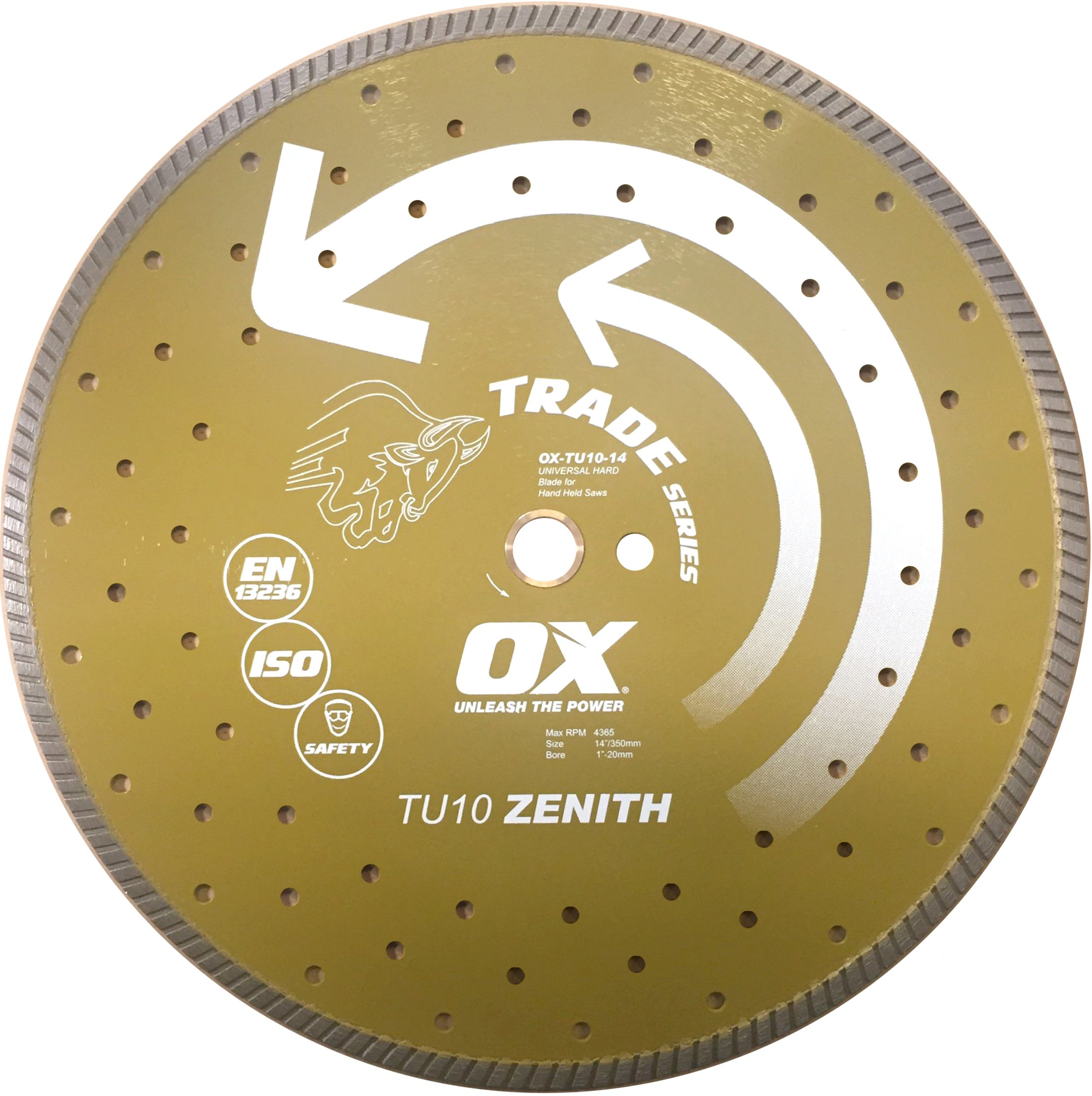 OX Tools -TU10-14 Trade Universal 14-Inch Diamond Blade, 1-20mm bore
