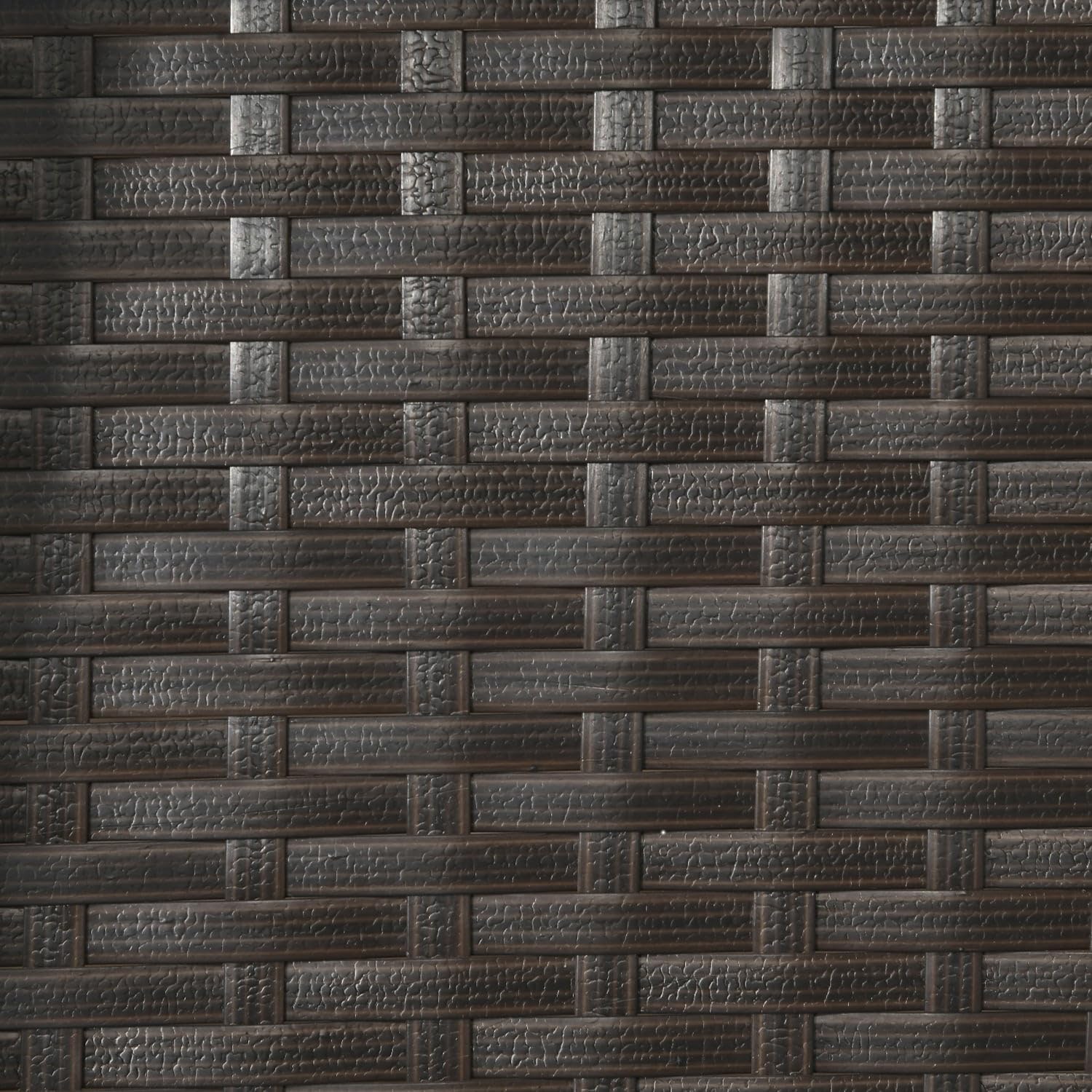 Dondolo da Giardino 3 Posti con Tettuccio Parasole e Portabicchieri in Acciaio/Poliestere/Rattan PE Dimensioni 204x112x150 cm Colore Grigio Scuro/Marrone