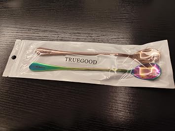 1 Pcs Bar Spoon Cocktail Mixing Stirrers for Drink, Stainless Steel 12 Inches Long Handle, Silver