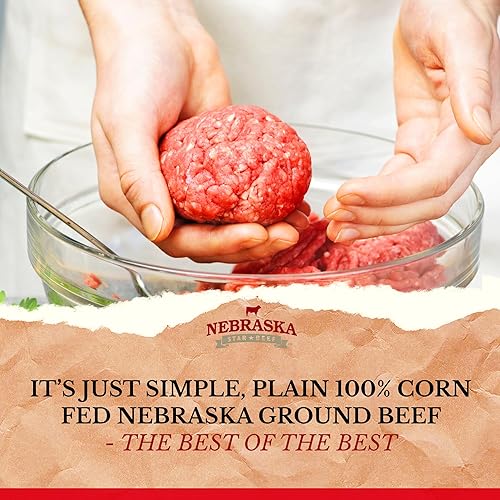 Miniatura 4 de Nebraska Star Beef - Carne molida Angus Prestige para una fiesta de hamburguesas a la parrilla (10)