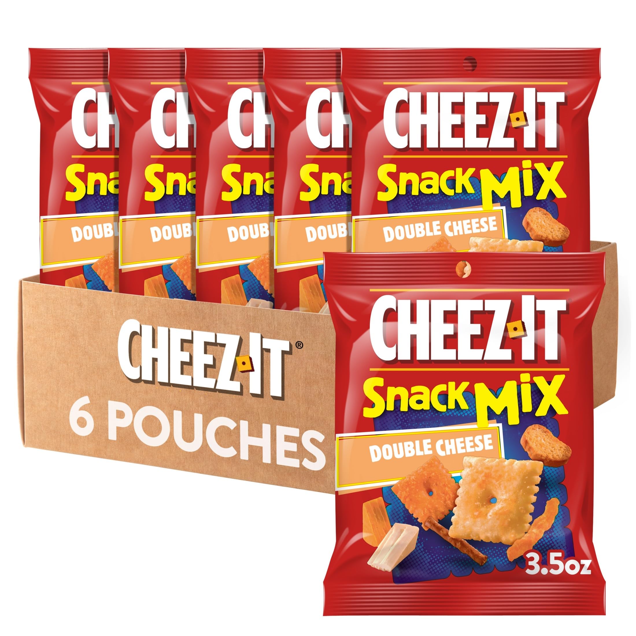Amazon.com : Cheez-It Snack Mix, Lunch Snacks, Double Cheese (6