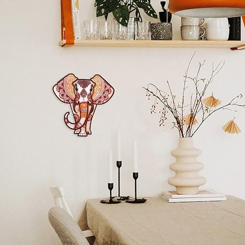 Miniatura 6 de Molde de resina de elefante grande 3D para colgar en la pared, moldes de silicona de elefante para resina epoxi, molde de cosater de animales para