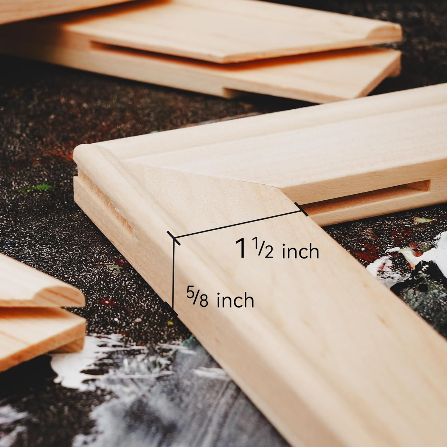 PHOENIX Canvas Stretcher Bars, 16x20 Inch DIY Canvas Frames Kits, Pine Wooden Frame for Oil Paintings, Prints, Paint by Numbers & Posters