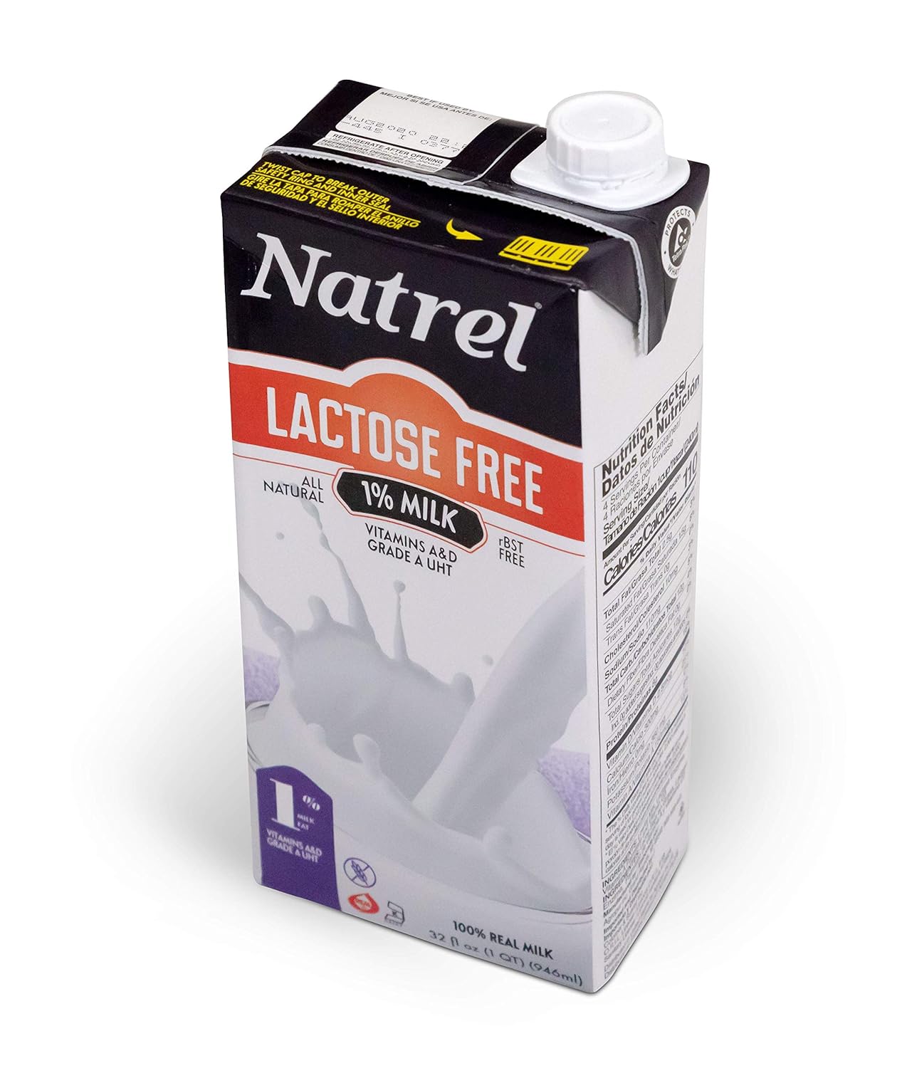 Natrel 1 Lactose Free Milk Shelf Stable Milk Gluten