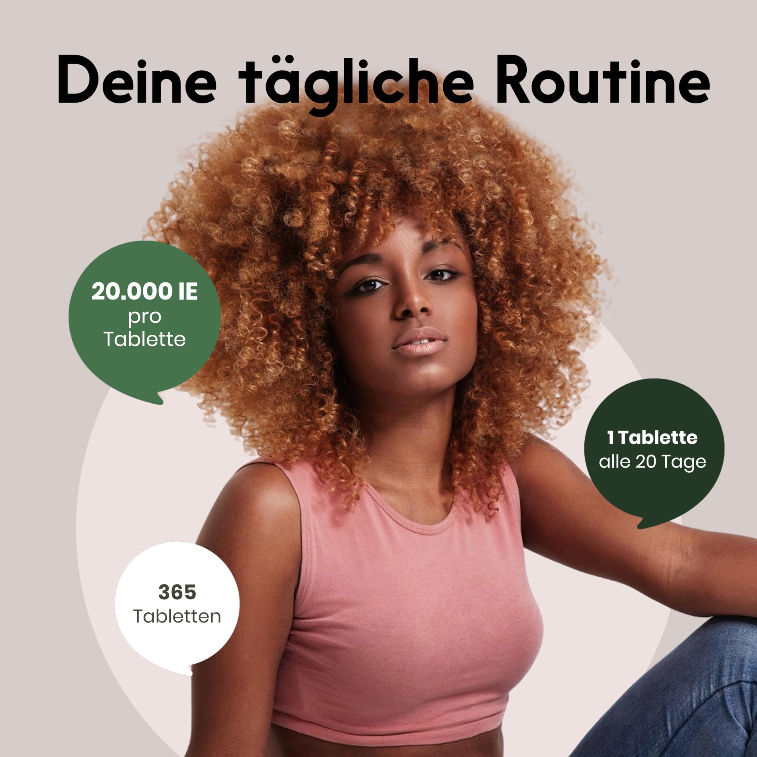 Vitamin D3 K2 hochdosiert – 365 Tabletten mit 20000 IE – 99,7+% All-Trans K2-MK7 - Vitamin D - produziert in Deutschland XXL Family Packung - Verpackung kann variieren