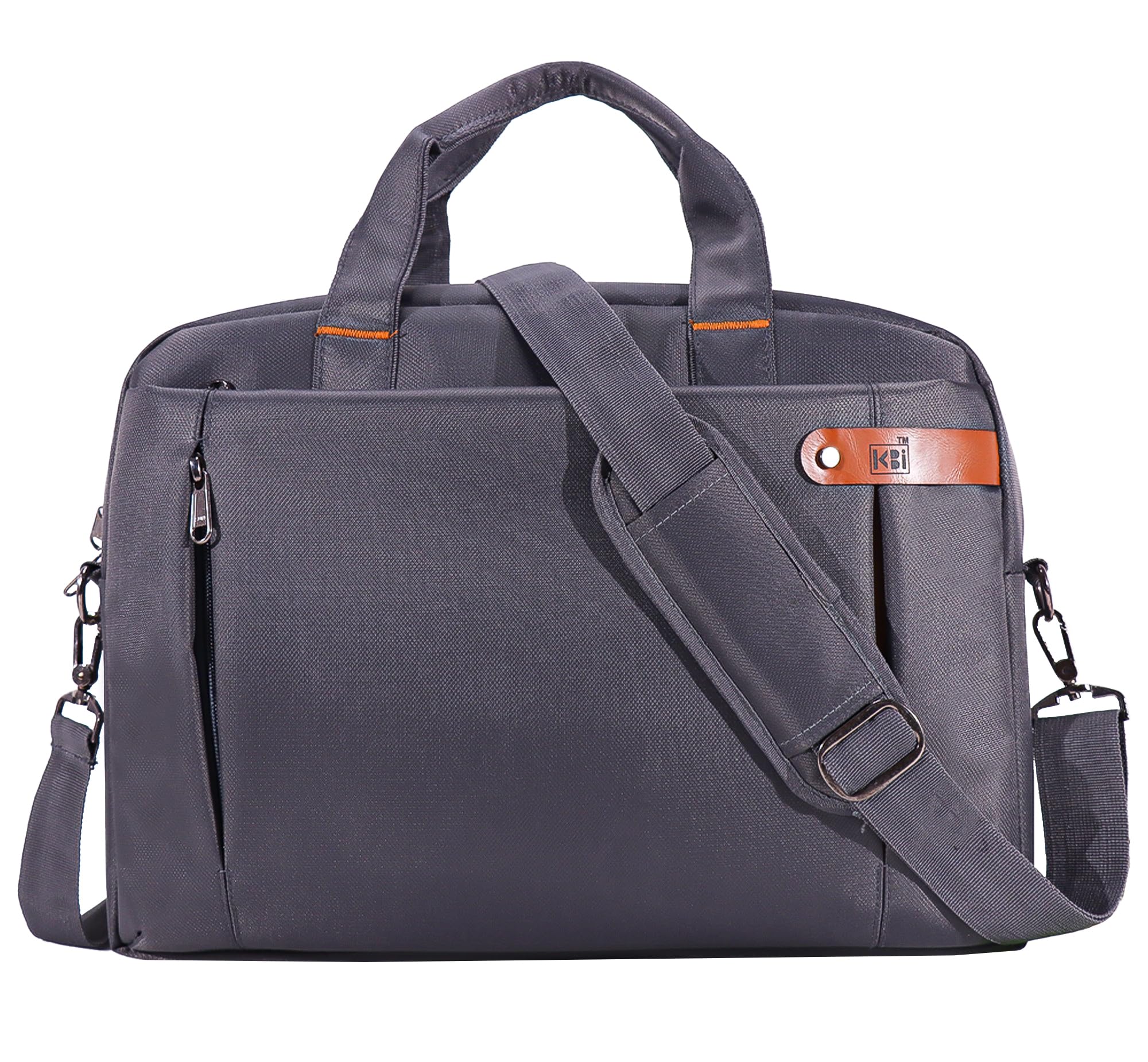 KBI Laptop file bag for men 15.6 inch with multiple compartment and stylish look Waterproof file bag brand (Grey) (B0C7J97C3D) Amazon Price History, Amazon Price Tracker