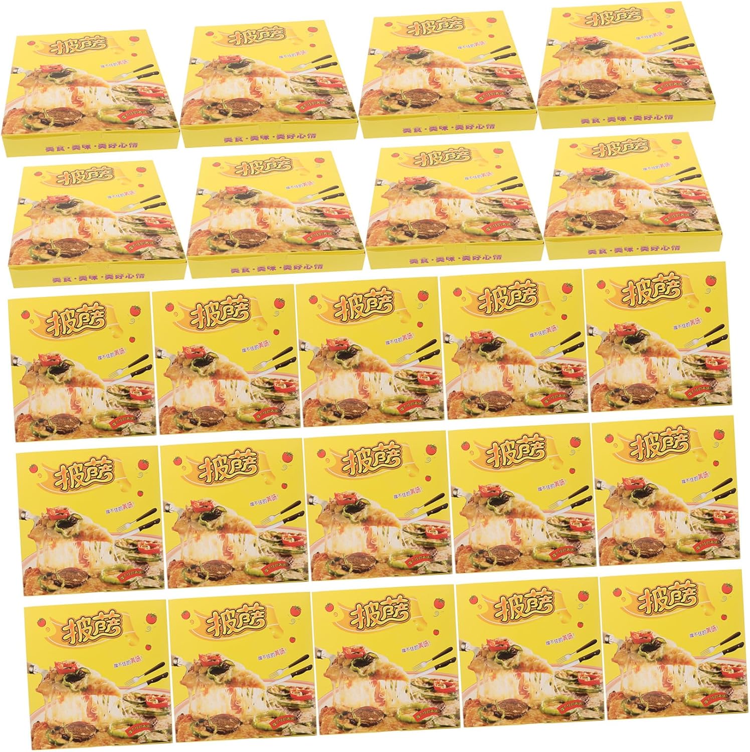 SHINEOFI 40pcs 9in Pizza Boxes Thickened Corrugated Cardboard Takeout Containers Food Storage Shipping Boxes for Pizza and Party Use