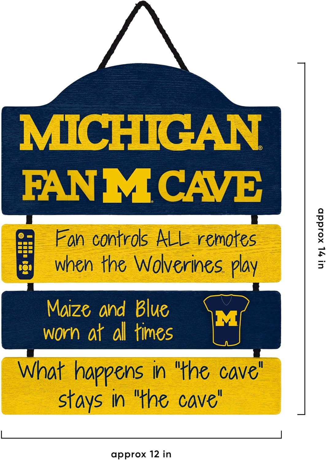 FOCO Michigan Wolverines NCAA Fancave Sign