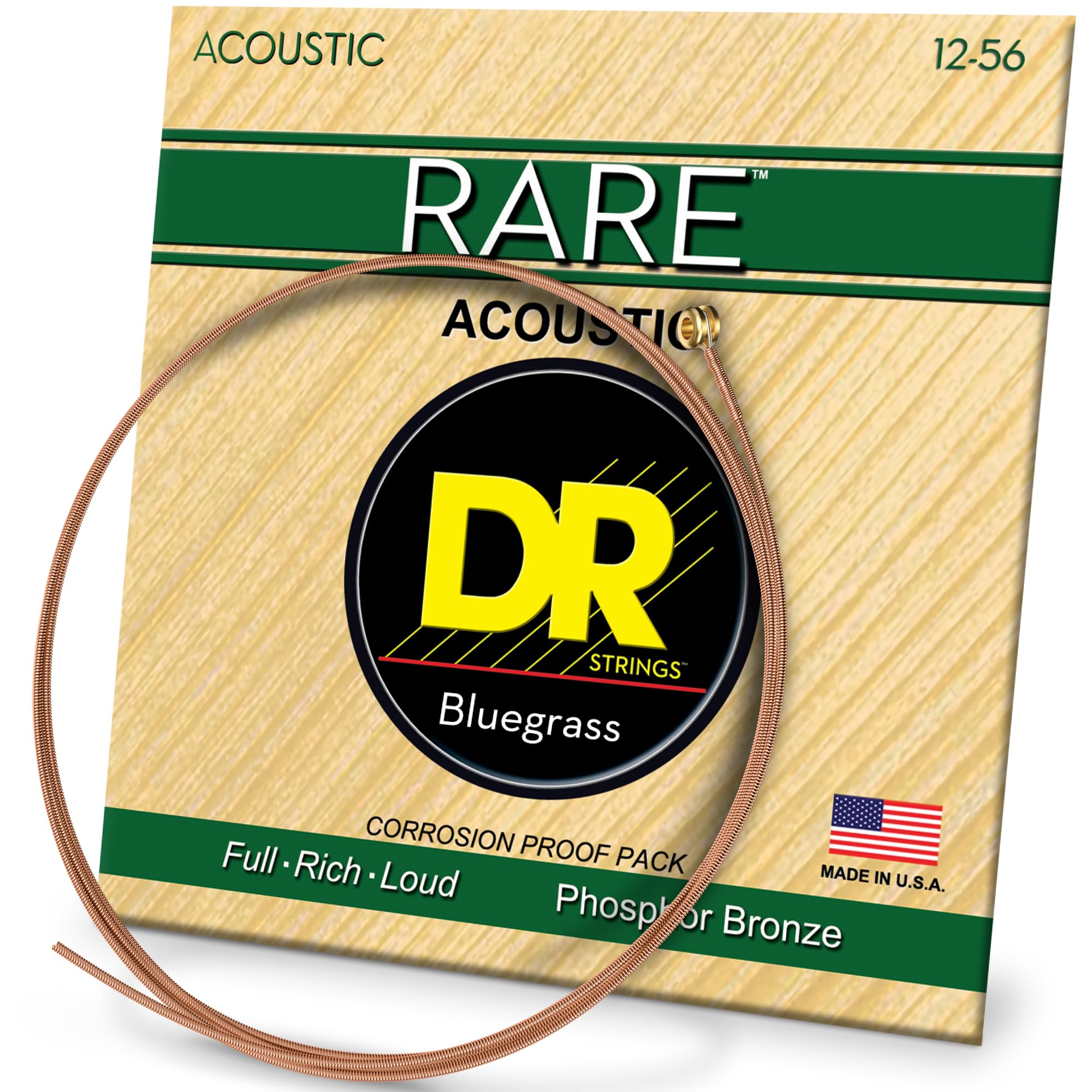 DR Gitarrensaiten Acoustic Phosphor Bronze Bluegrass 12-56