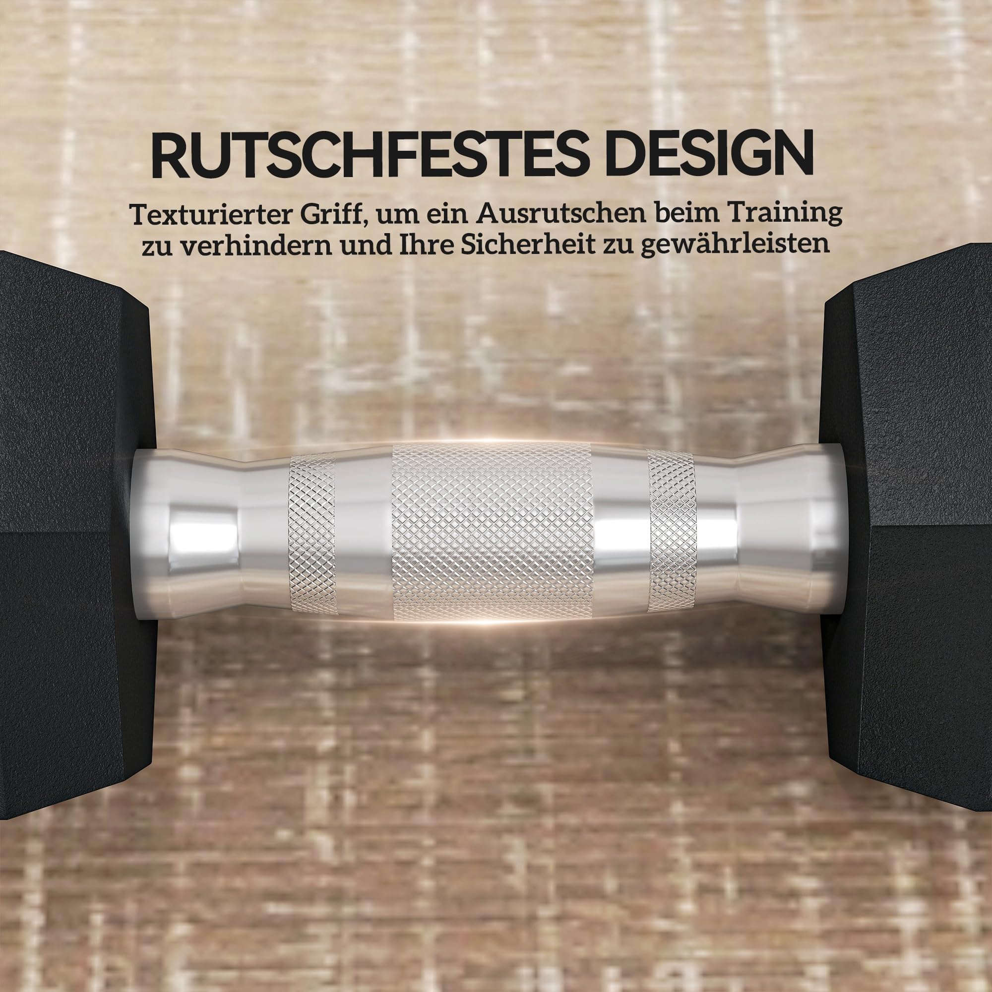 Lot De 2 Haltères Hexagonaux En Fonte Caoutchoutés - Poids Variables (4 à 20 Kg) - Poignée Moletée - HOMCOM