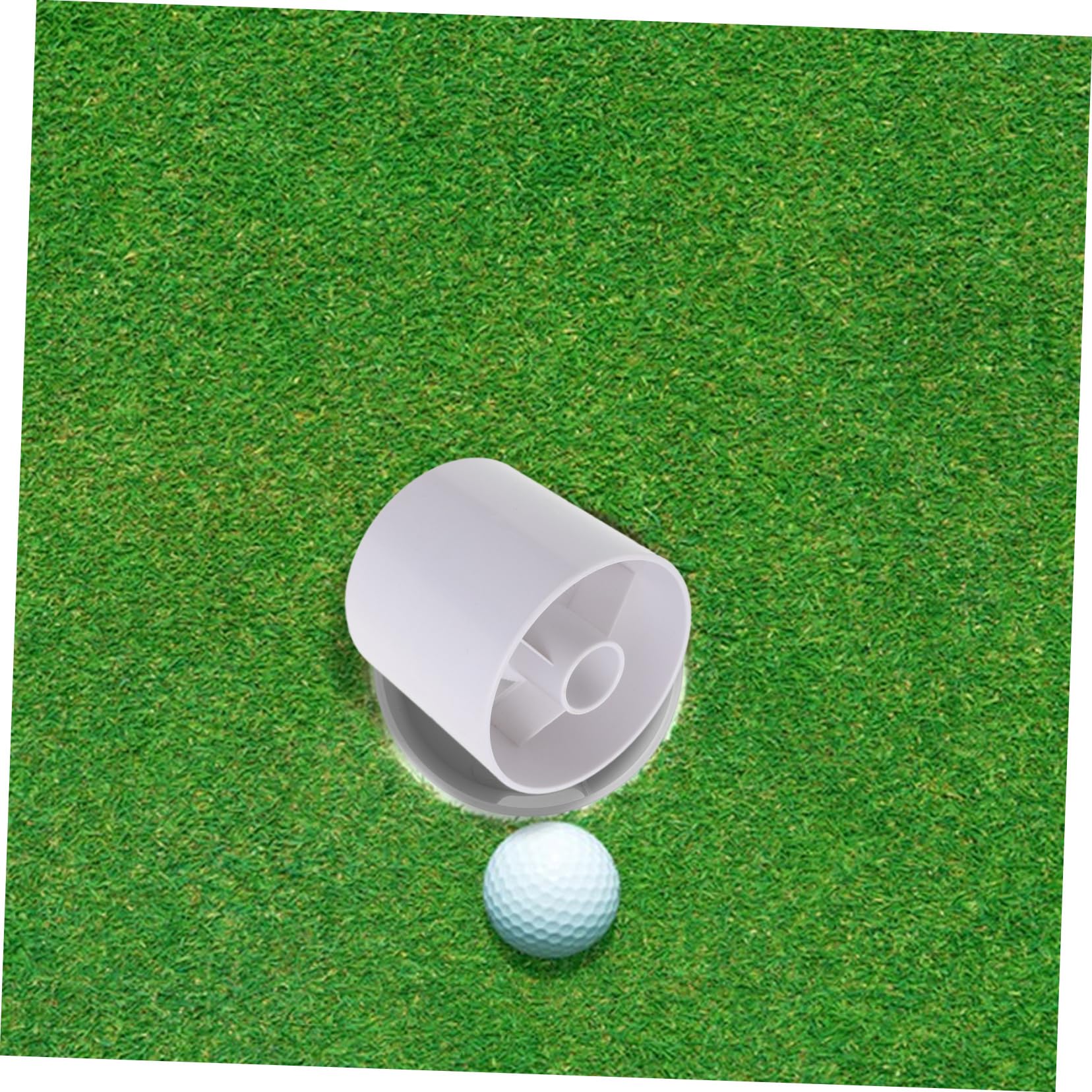 Supvox 5st Golfpokal Lochbecher Setzen Golf-trainingshalter-cup Golf-loch-putting-cup Golf-loch-cup Golfbecher Für Putting Green Golf-putting-hole-cup Lochbecher Aufsetzen Plastik Weiß