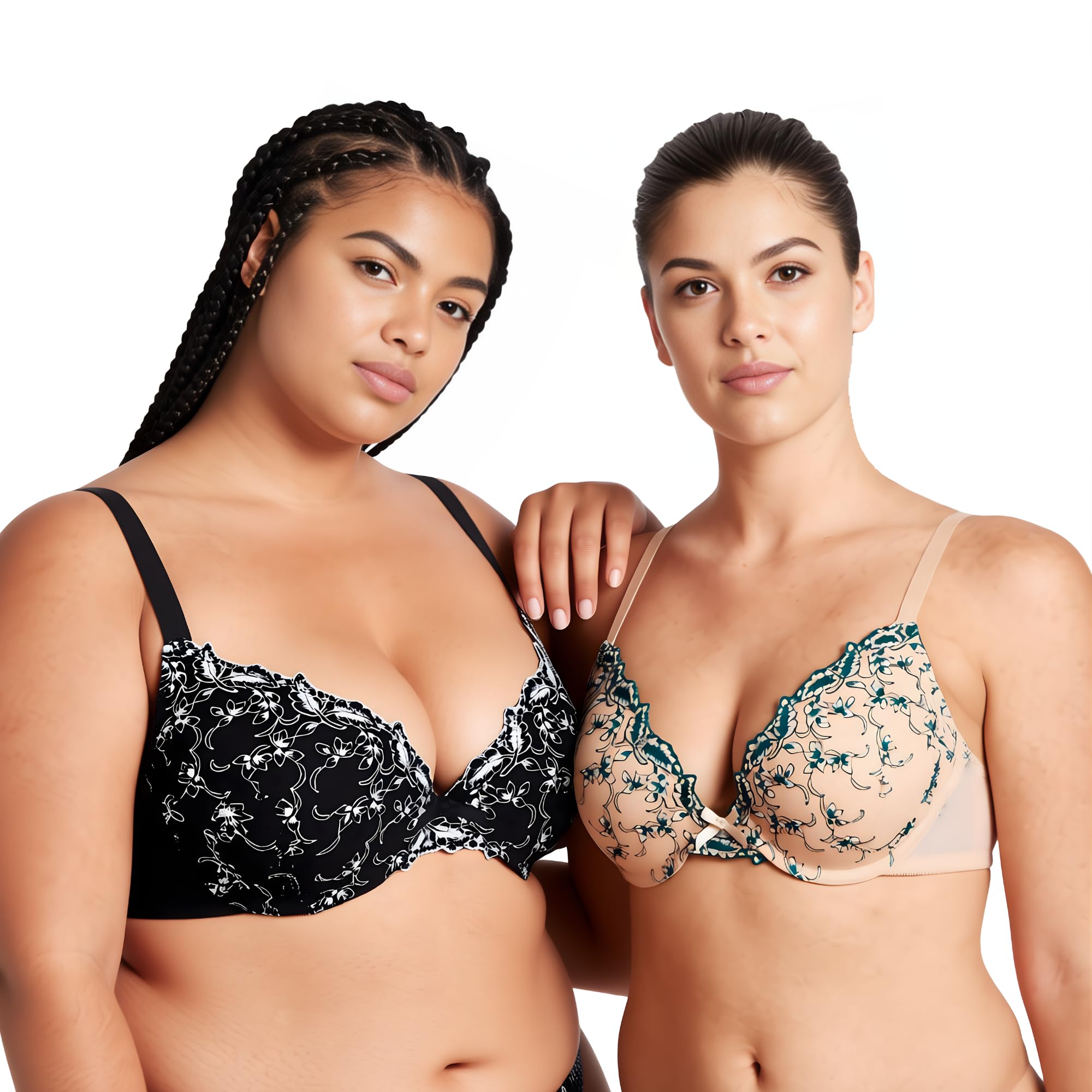 Curve Muse Damen Übergröße +1 Tasse Push-Up BHS
