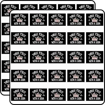Jorge Masvidal Three Piece with a Soda 50 Pack Scrapbook Sticker - 1 Inch Small Decals for Planners, Journals, Laptops & Envelope Seals