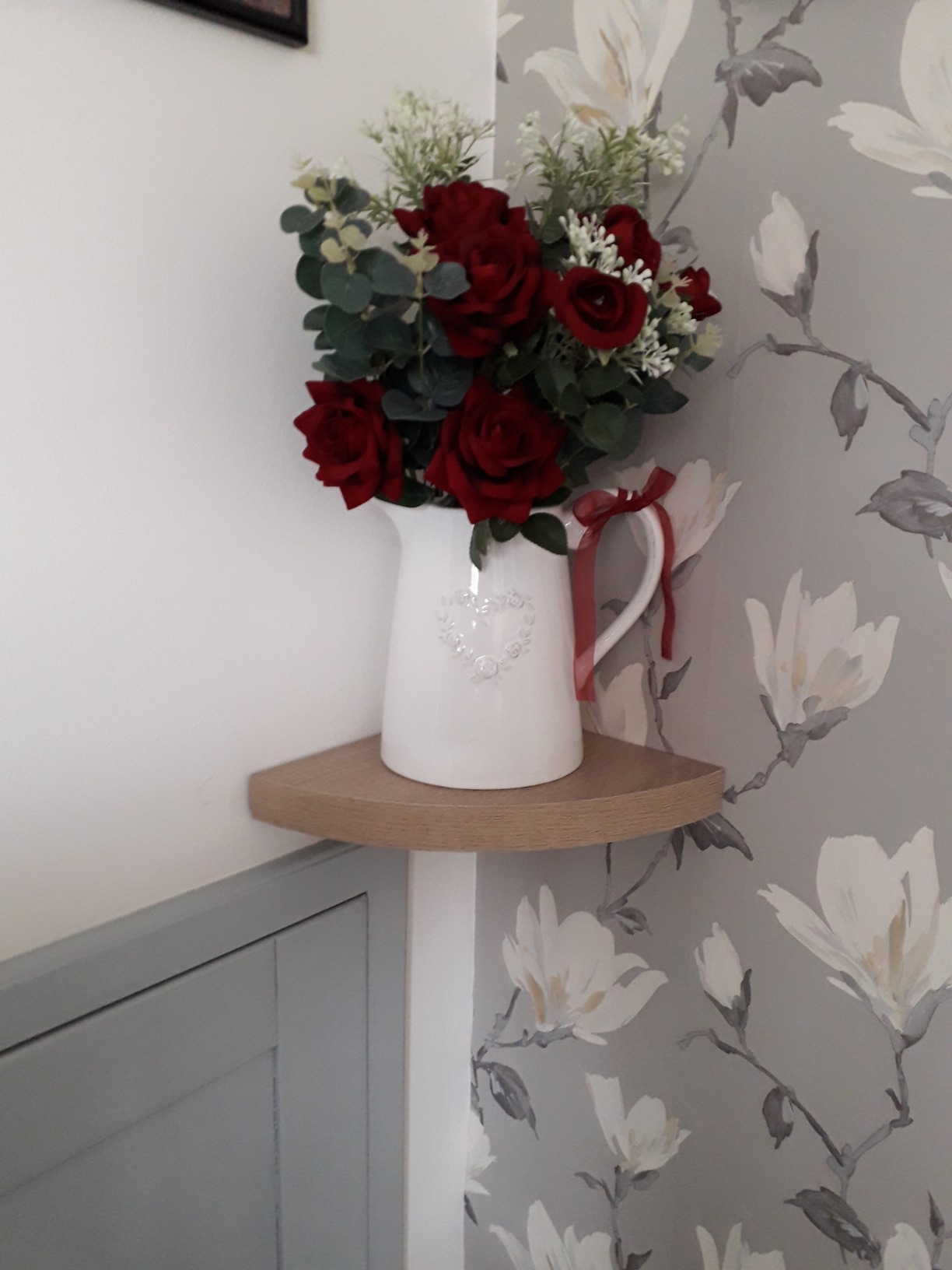 RAHOMESTORE® New Contemporary Lokken Corner Shelf Oak Amazon.co.uk