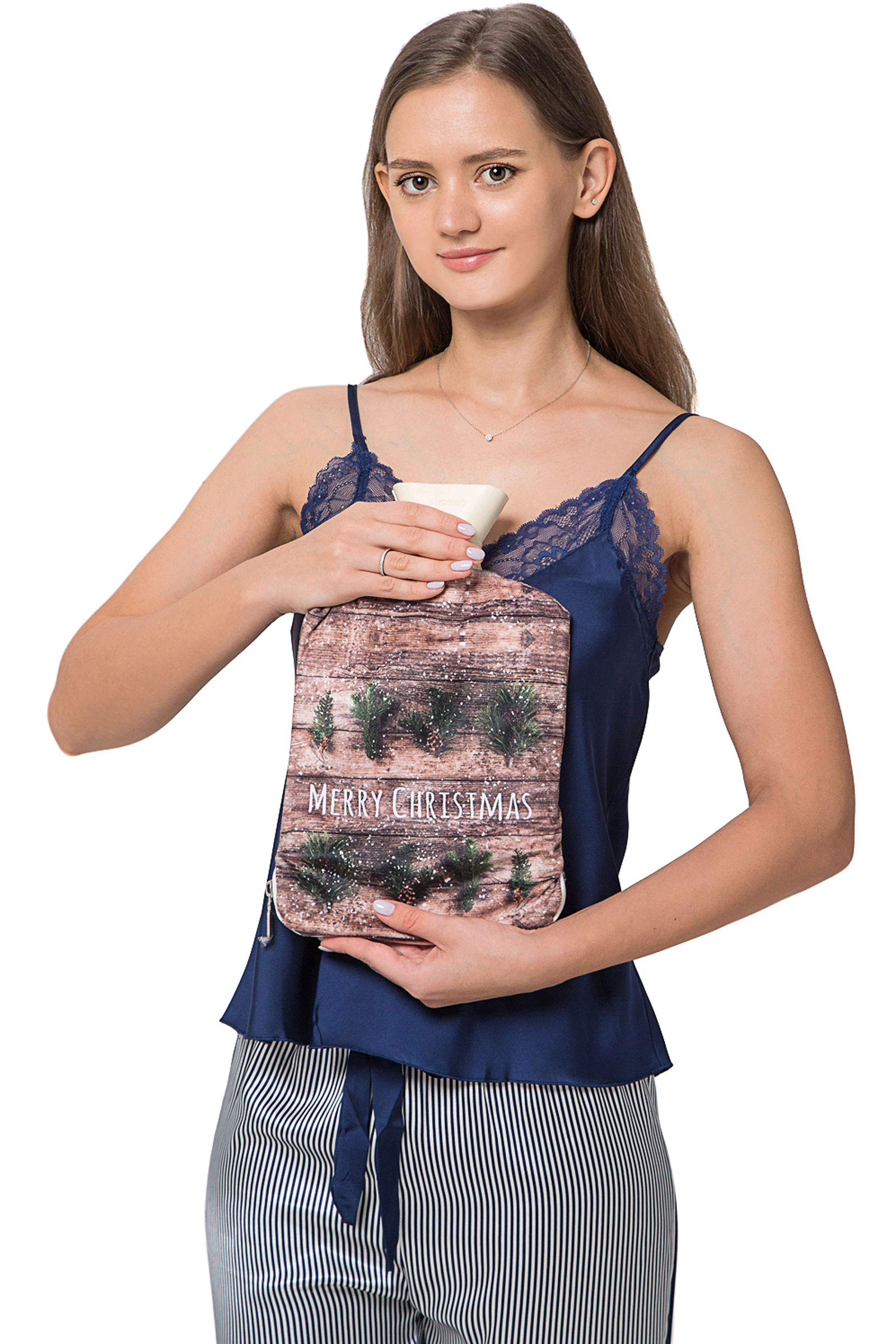 Peter Pan Rubber Hot Water Bottle, Hot Water Bag with Cover, BPA & Phthalates Free, 65 Fl Oz Capacity