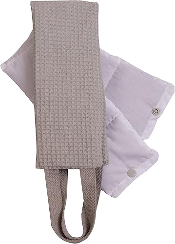 Miniatura 3 de Vivi Relax-a-Bac - Bufanda para terapia de frío y calor, almohadilla térmica para microondas y compresa fría, color gris