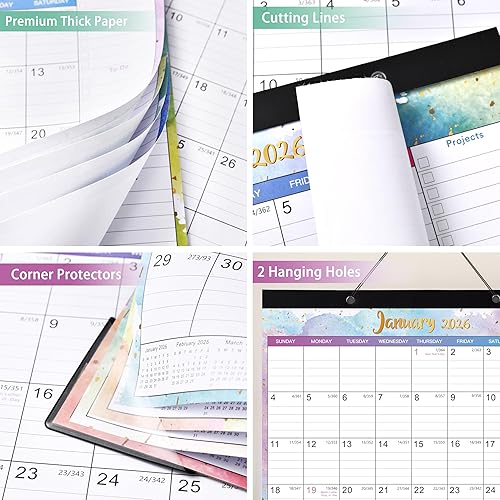 Miniatura 6 de Magnetic Calendar for Refrigerator - 2026 Magnetic Calendar, Jan.2026 - Dec.2026, 10'' x 10'', 2026 Calendar with 6 Topic Design, Sturdy Magnet