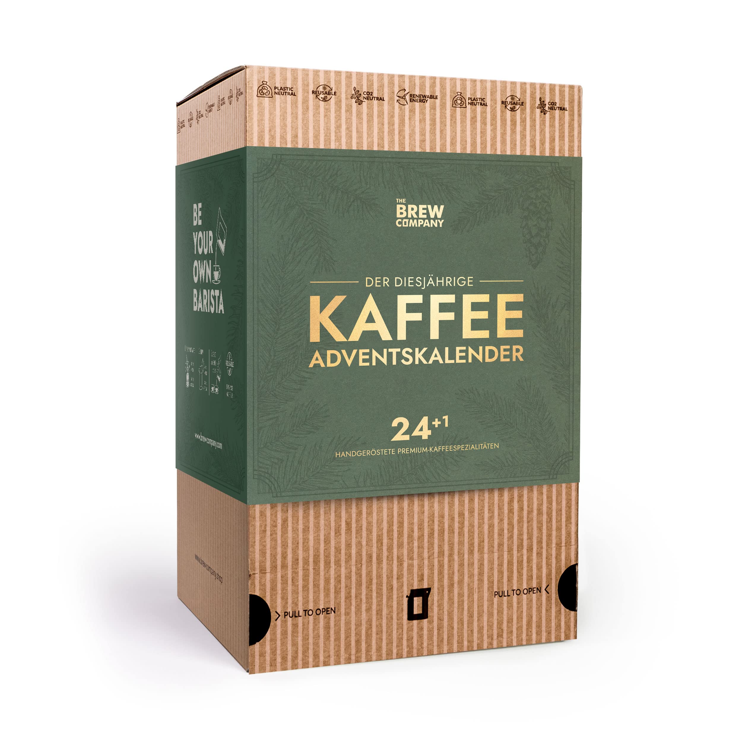 Kaffee Adventskalender 2025 mit 25 Gourmet Kaffees aus Aller Welt - Weihnachtskalender für Erwachsene