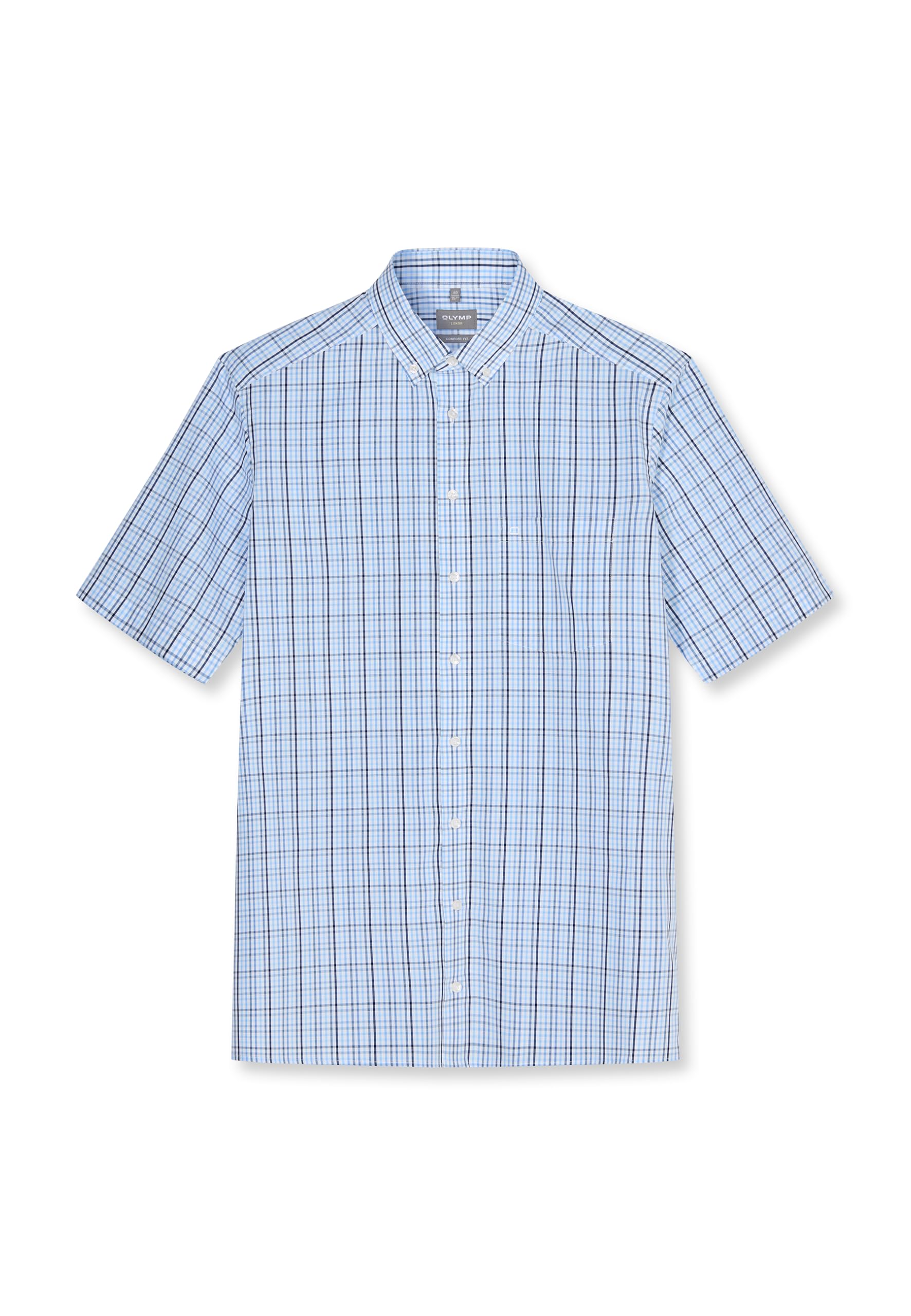 OLYMP Herren Hemd Kurzarm Comfort Fit 20 Kariert 105212