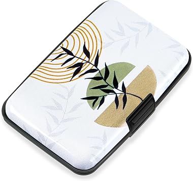 Mayski Credit Card Holder for Women RFID Blocking Wallet, Boho Leaves