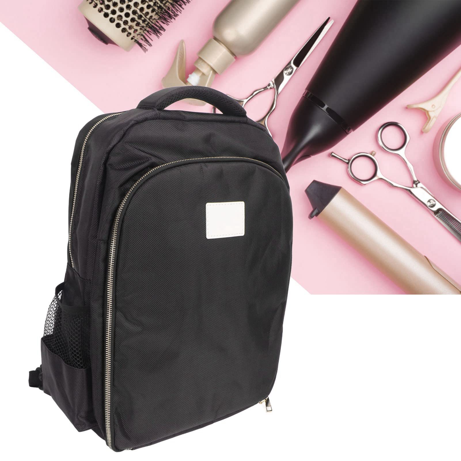 Pilipane Tasche für Friseurwerkzeuge, tragbare Friseur-Reisetasche, Friseursalon-Handtasche, schwarzes Oxford-Gewebe, professionelles Pflegeset für den Salon oder den Heimgebrauch,
