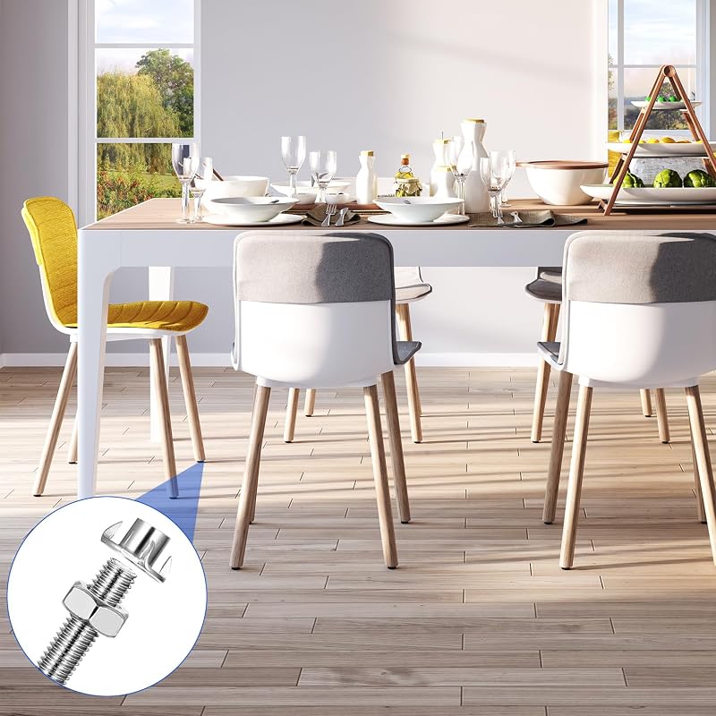 Aoyfuwell 4 db M10x50 mm állítható bútor láb csavarmenetes anya nélkül