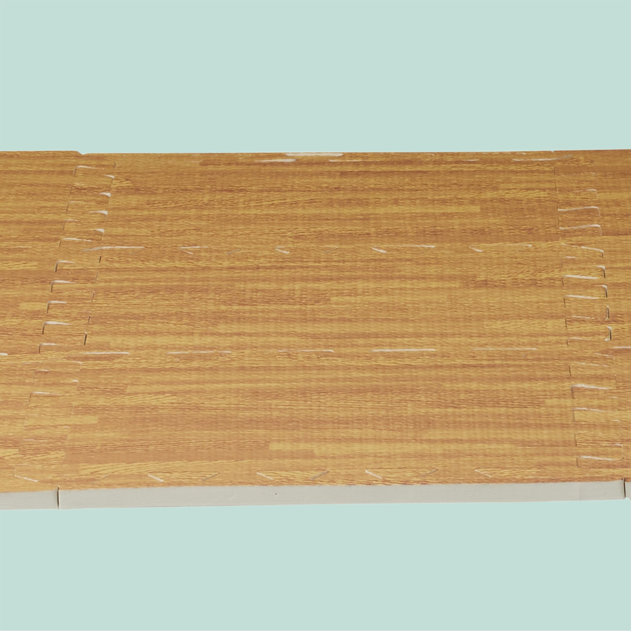 Relaxdays 9 tappetini puzzle per sport e fitness, schiuma EVA, senza BPA, effetto legno, diversi colori