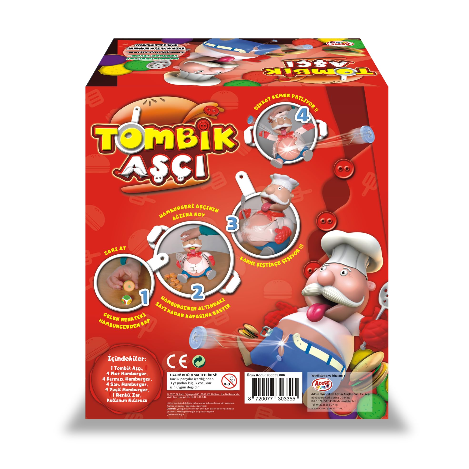 Goliath Tombik Cook Game - Funny Press-Your-Luck Party Game For Kids & Families